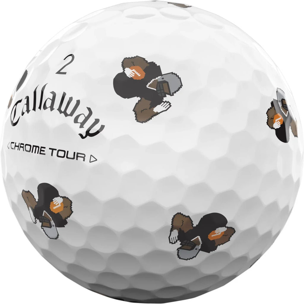 Callaway 2024 Chrome Tour Retro Football Truvis Golf Balls