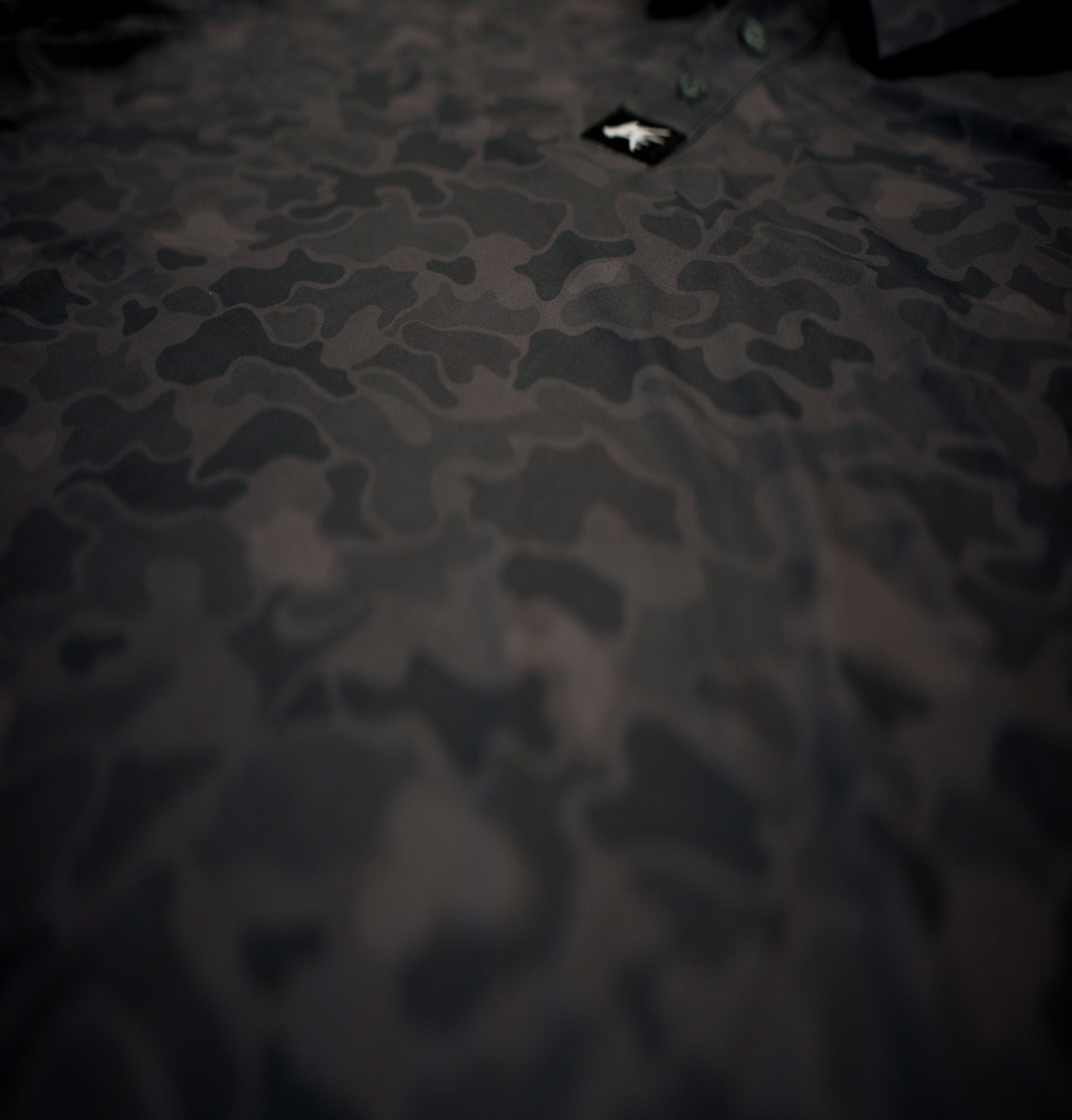 Black Marsh Duck Camo Golf Polo